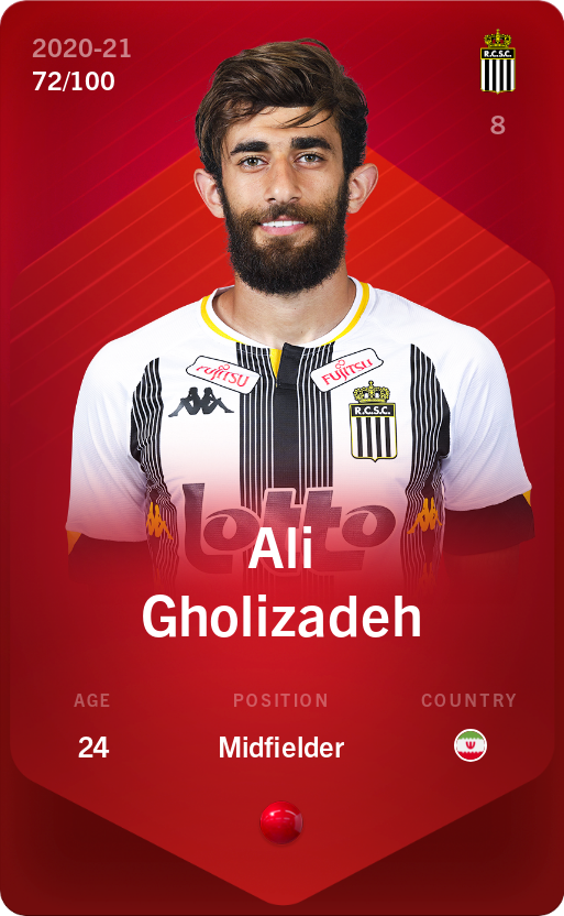 Sorare - Sorare Official - Ali Gholizadeh 2020-21 • Rare 72/100 - NFT # 107937691303419588693198950942992432370203172038100228227622690194085023214488