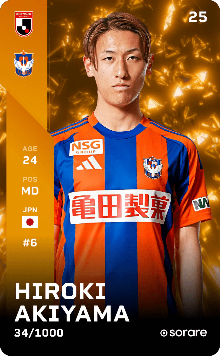 Hiroki Akiyama 2025-26 • Limited 34/1000