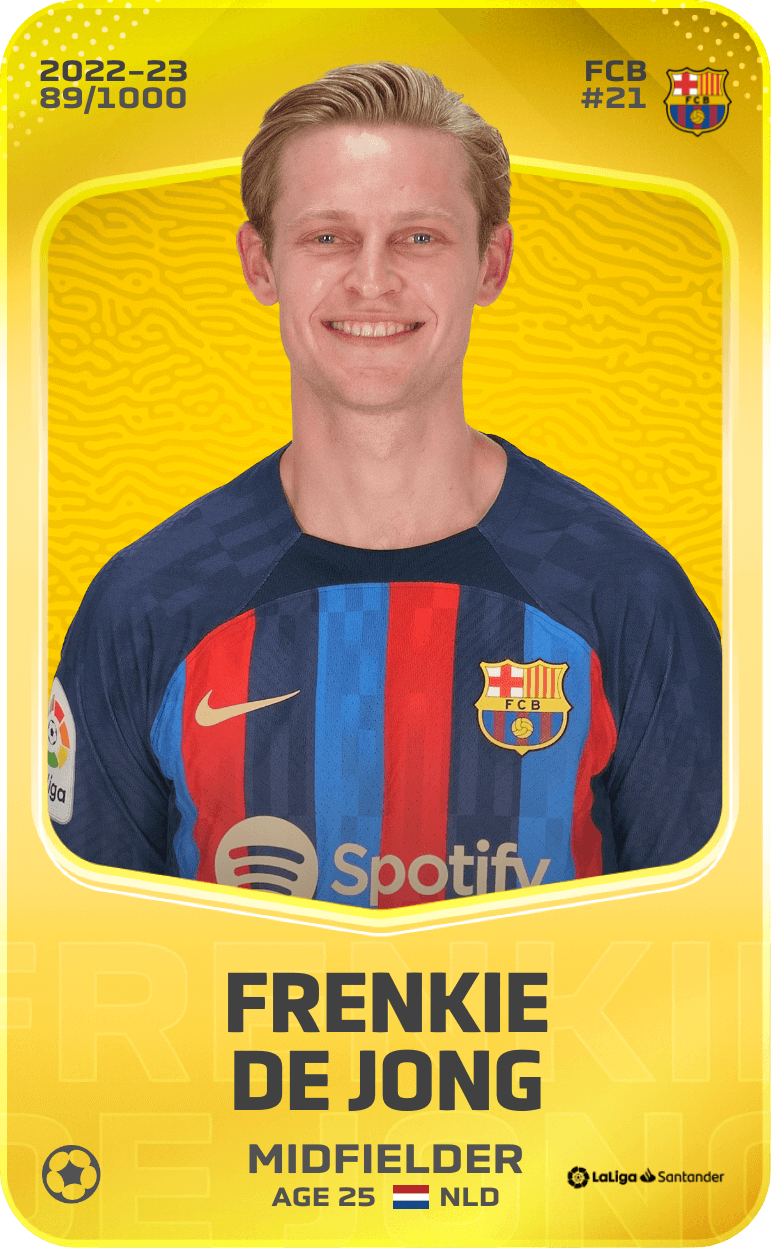Frenkie de Jong 2022-23 • Limited 89/1000