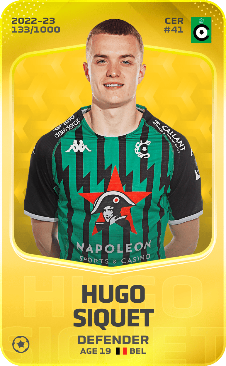 Hugo Siquet 2022-23 • Limited 133/1000