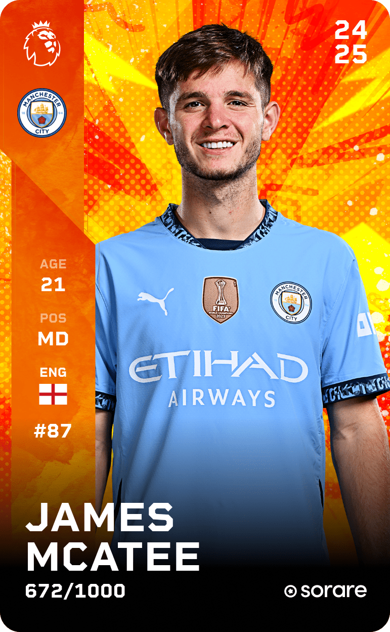 James McAtee 2024-25 • Limited 672/1000