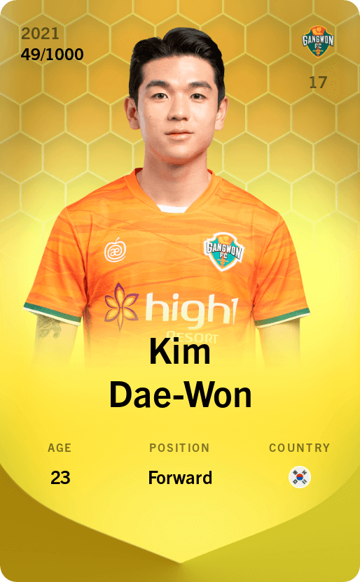 Kim Dae-Won 2021-22 • Limited 49/1000