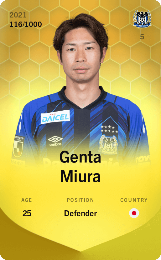 Genta Miura 2021-22 • Limited 116/1000