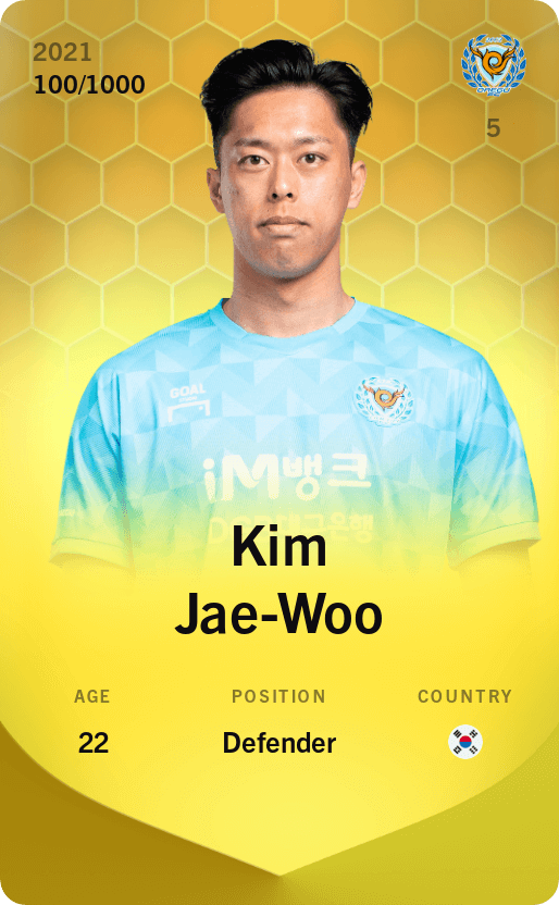 Kim Jae-Woo 2021-22 • Limited 100/1000