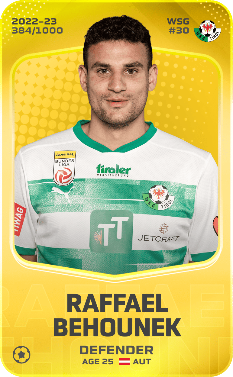 Raffael Behounek 2022-23 • Limited 384/1000