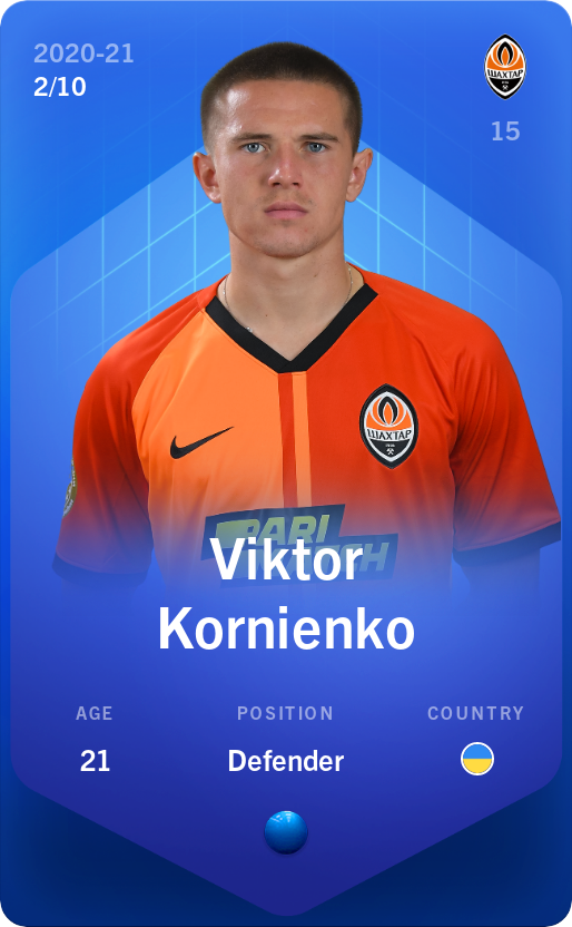 Sorare - Sorare Official - Viktor Kornienko 2020-21 • Super Rare 2/10 - NFT # 26200223361602886372917874809286240104877629036567083564183221797194659915539