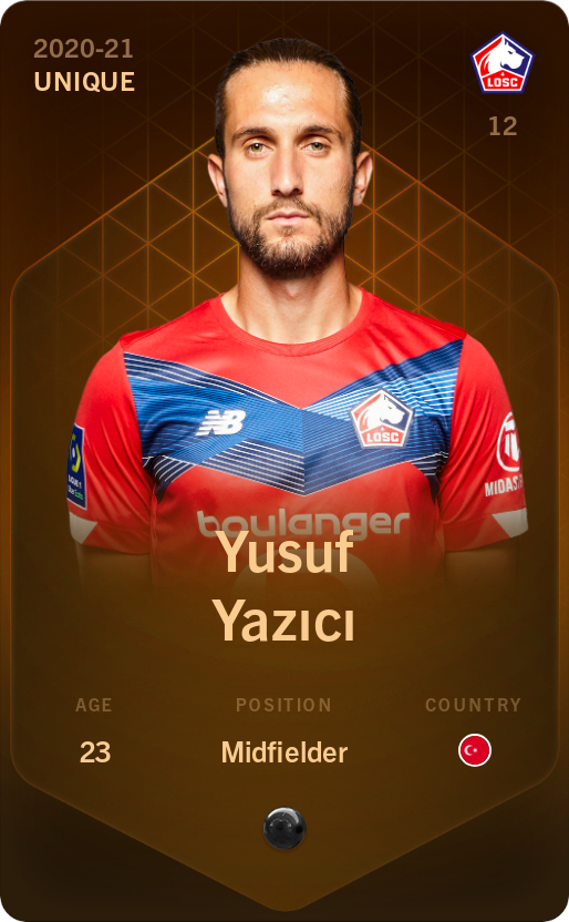 Sorare - Sorare Official - Yusuf Yazıcı 2020-21 • Unique - NFT # 74233121068266638611264150077352509831541213129420184285099033421590463508887