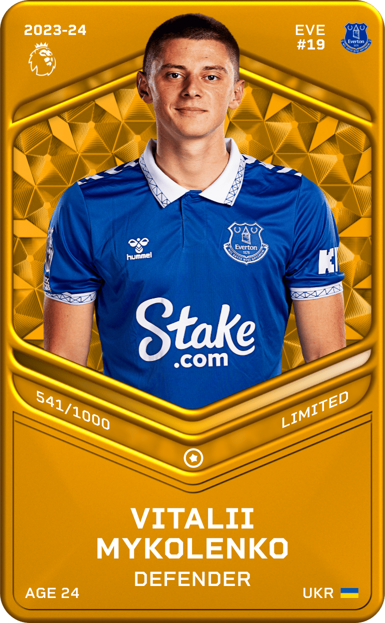 Vitalii Mykolenko 2023-24 • Limited 541/1000