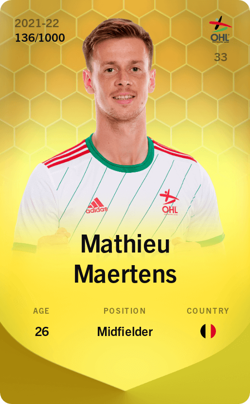 Mathieu Maertens 2021-22 • Limited 136/1000
