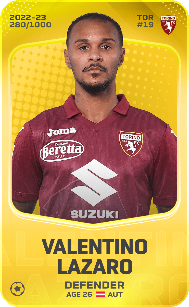 Valentino Lazaro 2022-23 • Limited 280/1000