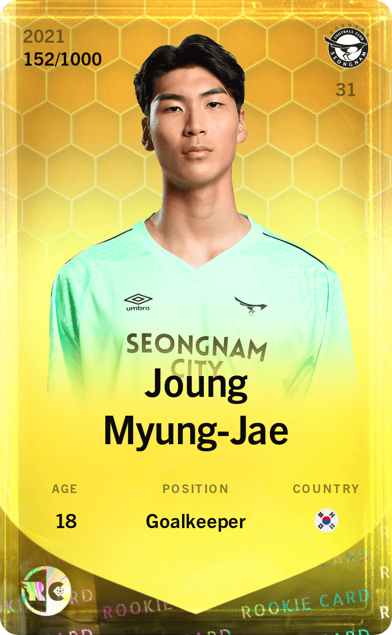 Joung Myung-Jae 2021-22 • Limited 152/1000