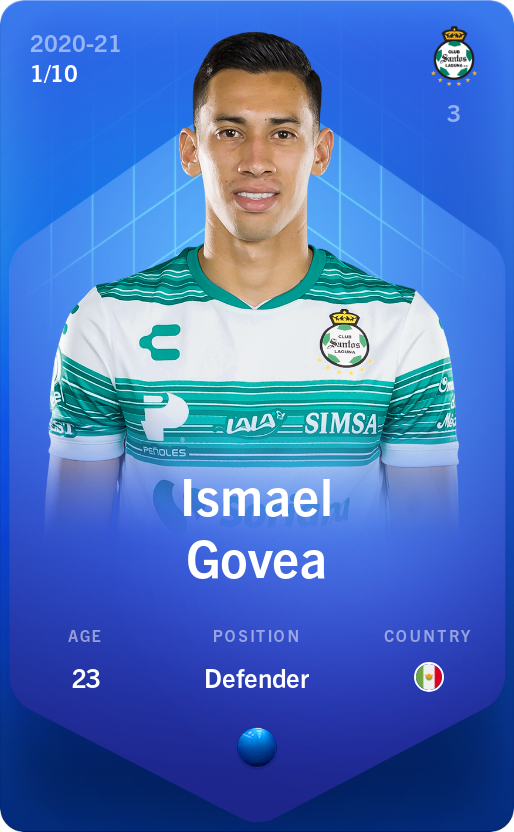 Sorare - Sorare Official - Ismael Govea 2020-21 • Super Rare 1/10 - NFT # 83174436063071798943502756125522449640164957837478460992654696362361035224820
