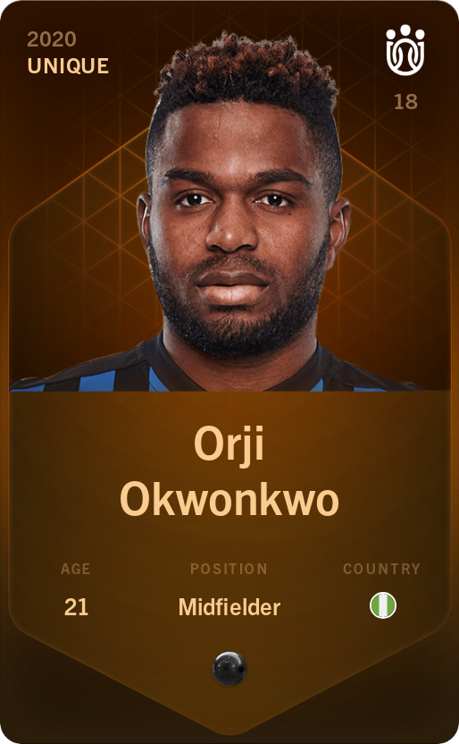 Sorare - Sorare Official - Orji Okwonkwo 2020-21 • Unique - NFT # 113413790025445059676133153226505768706203676605912828742308400164051469936896