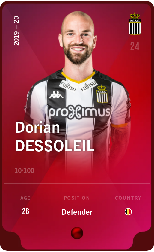 Sorare - Sorare Official - Dorian Dessoleil 2019-20 • Rare 10/100 - NFT # 14269600328694579222622189170358922788973523663617405603733580459373531461456