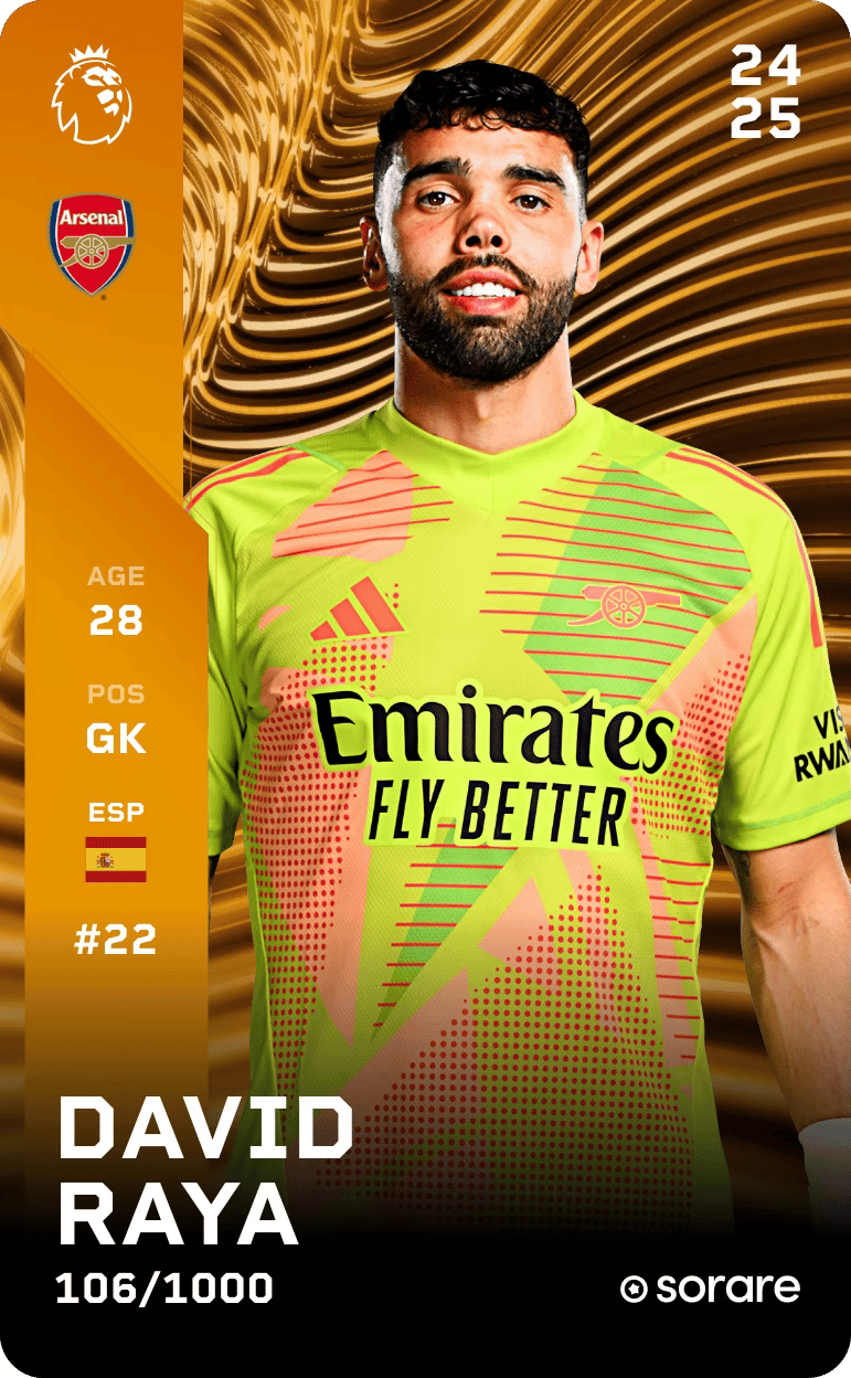 David Raya 2024-25 • Limited 106/1000