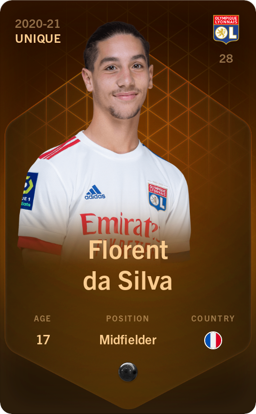 Sorare - Sorare Official - Florent da Silva 2020-21 • Unique - NFT # 15778821663845024153172786937215002690177478440106412096253466797658602491967
