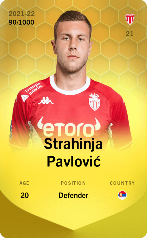 Strahinja Pavlović 2021-22 • Limited 90/1000