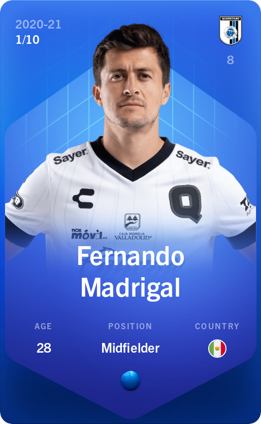 Sorare - Sorare Official - Fernando Madrigal 2020-21 • Super Rare 1/10 - NFT # 85785593500954886654759689277440744009273436076350110216887593756115581664872