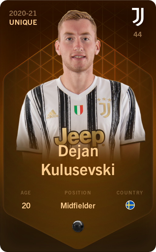 Sorare - Sorare Official - Dejan Kulusevski 2020-21 • Unique - NFT # 16521408687036793447525273844339323197773258371304061297445115951737389237738