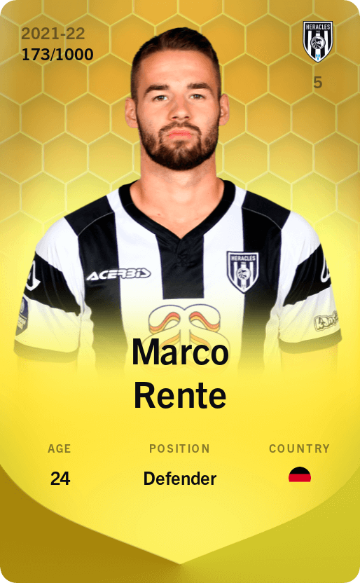 Marco Rente 2021-22 • Limited 173/1000
