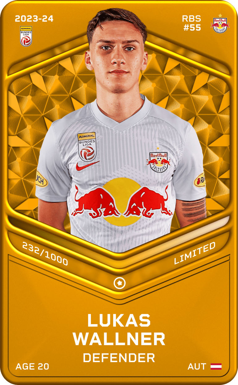 Lukas Wallner 2023-24 • Limited 232/1000