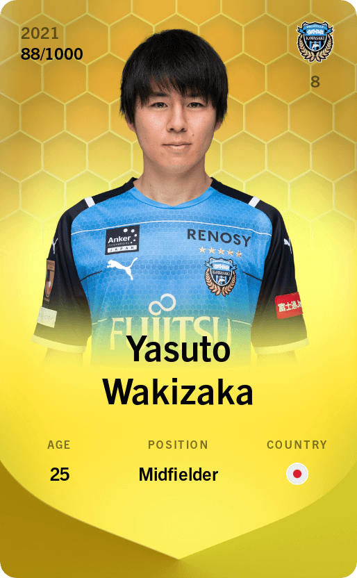 Yasuto Wakizaka 2021-22 • Limited 88/1000
