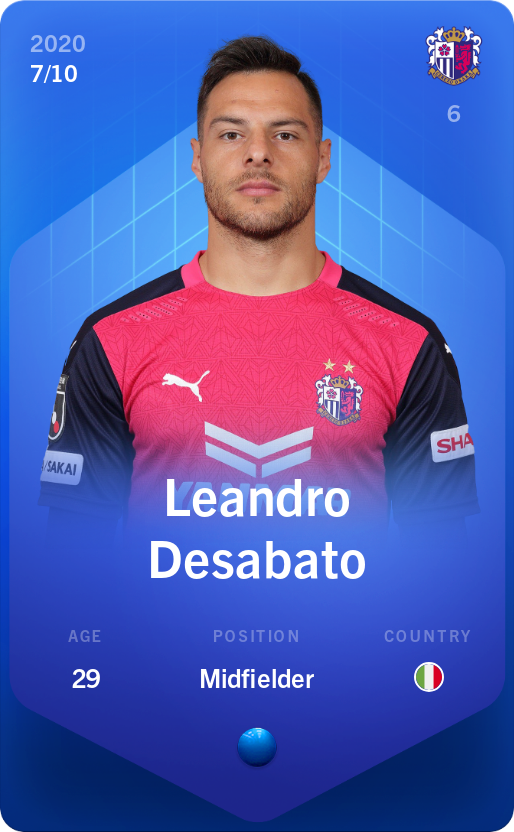 Sorare - Sorare Official - Leandro Desabato 2020-21 • Super Rare 7/10 - NFT # 109749083701387496990022060627357507152049194720521121244468180142616031339973