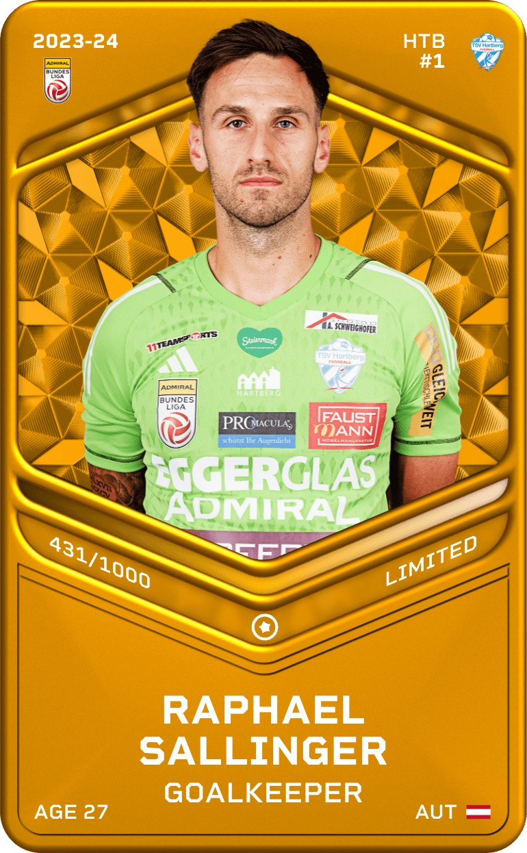 Raphael Sallinger 2023-24 • Limited 431/1000