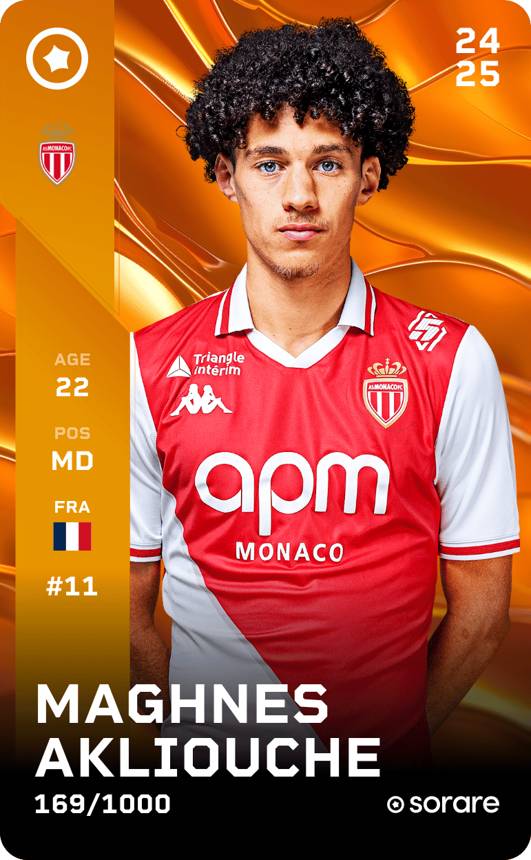 Maghnes Akliouche 2024-25 • Limited 169/1000