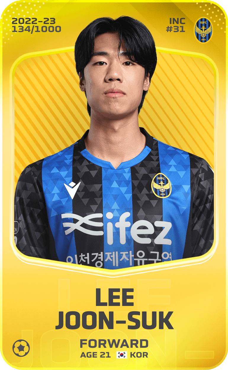 Lee Joon-Suk 2022-23 • Limited 134/1000