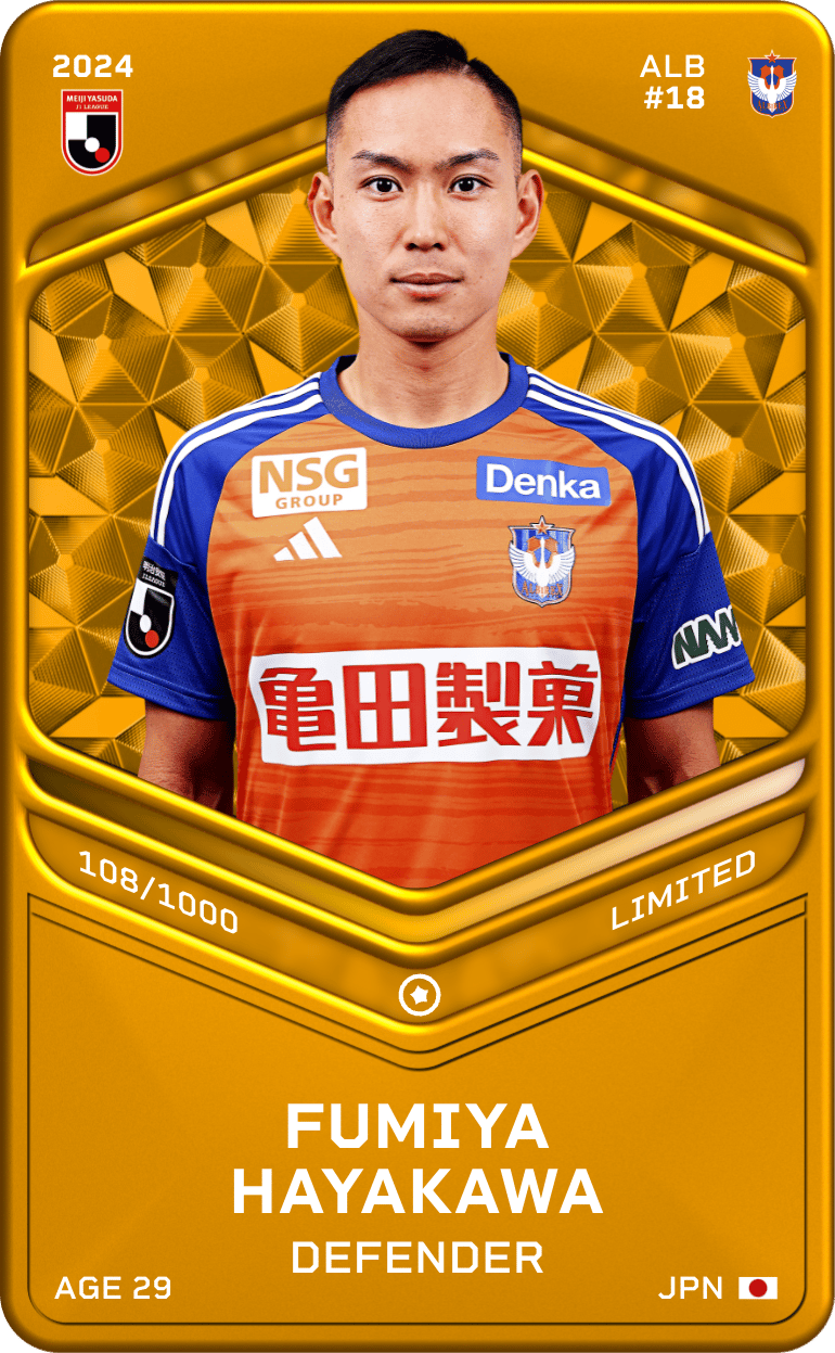 Fumiya Hayakawa 2024-25 • Limited 108/1000