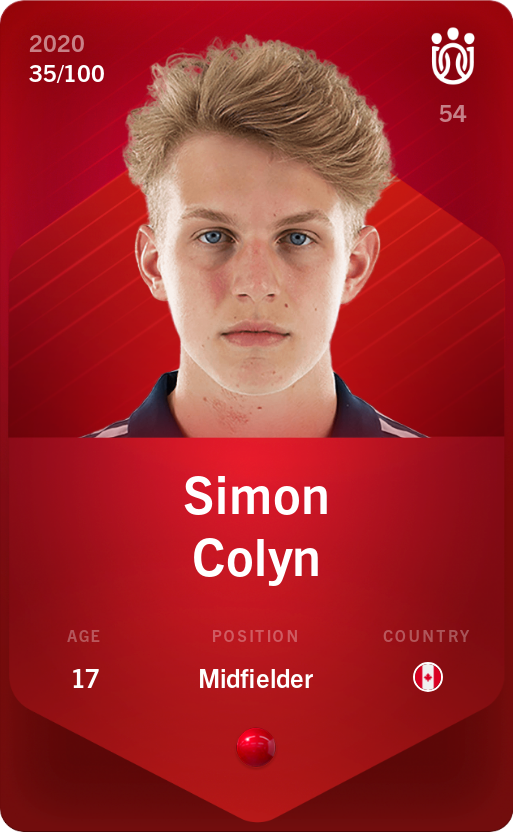 Sorare - Sorare Official - Simon Colyn 2020-21 • Rare 35/100 - NFT # 21740825030758319768892034937272908953671521065055650720493919800539036824734