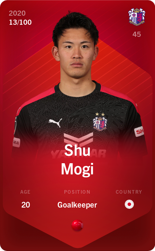 Sorare - Sorare Official - Shu Mogi 2020-21 • Rare 13/100 - NFT # 63405174193378672657902158287352102632569164350080550481905642333181863205133