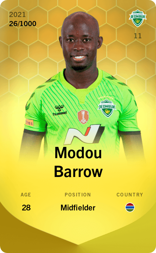 Modou Barrow 2021-22 • Limited 26/1000