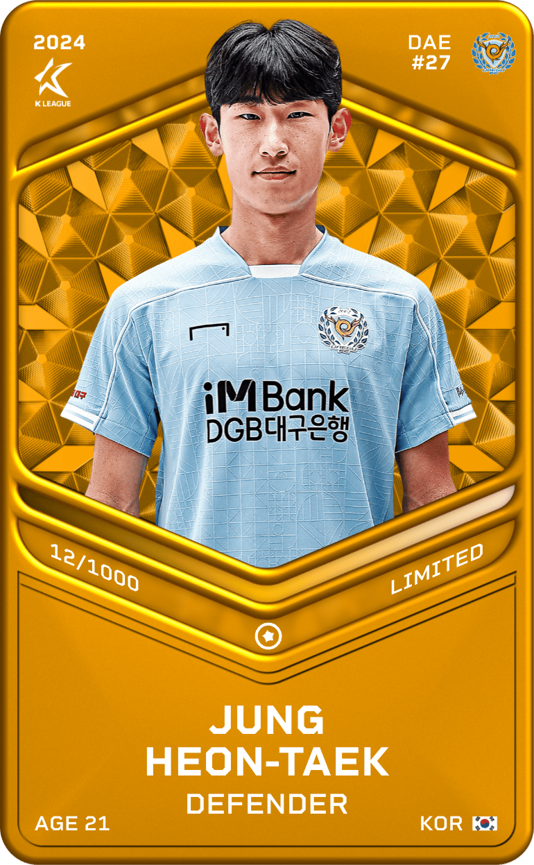 Jung Heon-Taek 2024-25 • Limited 12/1000
