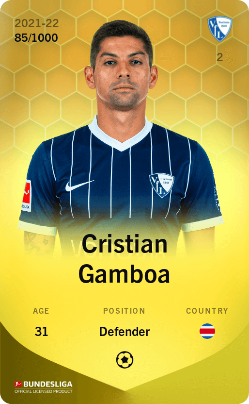 Cristian Gamboa 2021-22 • Limited 85/1000
