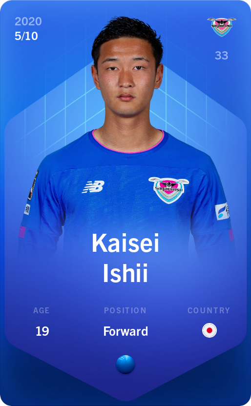 Sorare - Sorare Official - Kaisei Ishii 2020-21 • Super Rare 5/10 - NFT # 51743104511020208287217445510703029100016298192404707540562944177646483353890