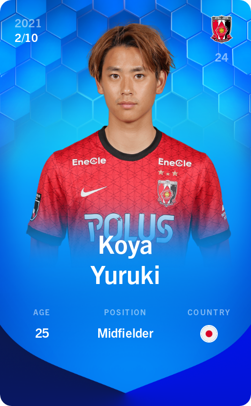 Sorare - Sorare Official - Koya Yuruki 2021-22 • Super Rare 2/10 - NFT # 5046186255243770426456094238559660512262442166493285308204156125922633285415