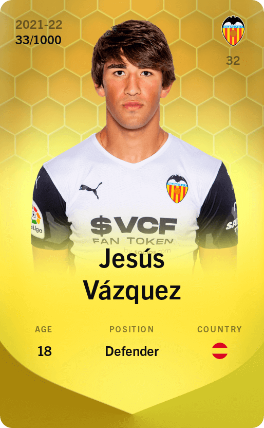 Jesús Vázquez 2021-22 • Limited 33/1000