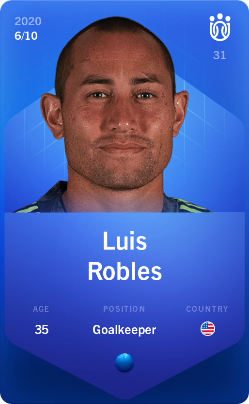 Sorare - Sorare Official - Luis Robles 2020-21 • Super Rare 6/10 - NFT # 7381742434190378626381590692838762784302150607997907291499747304131831751816