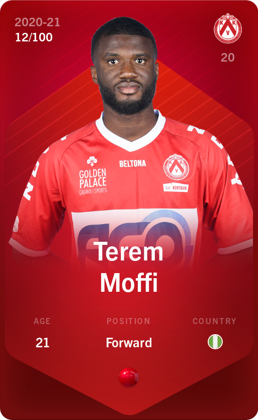 Sorare - Sorare Official - Terem Moffi 2020-21 • Rare 12/100 - NFT # 26246175366636738315699709948181982524461588825733548445842820523459116557451