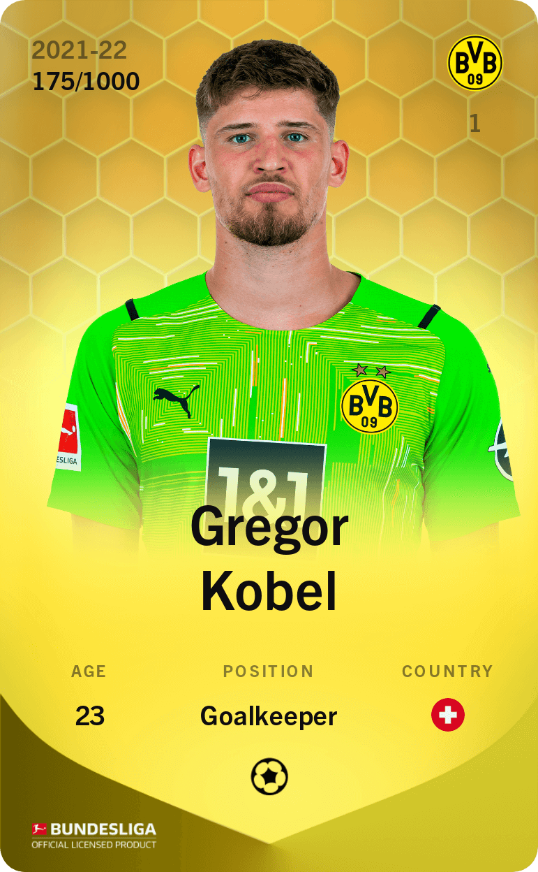 Gregor Kobel 2021-22 • Limited 175/1000