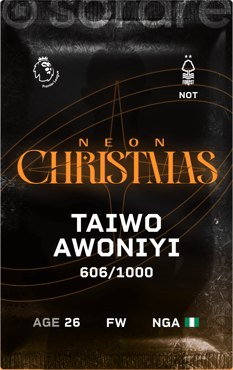 Taiwo Awoniyi 2024-25 • Limited 606/1000