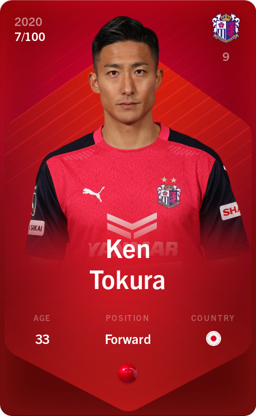 Sorare - Sorare Official - Ken Tokura 2020-21 • Rare 7/100 - NFT # 25635084556180037993406774217910124233860419350450123742158391872498728385759