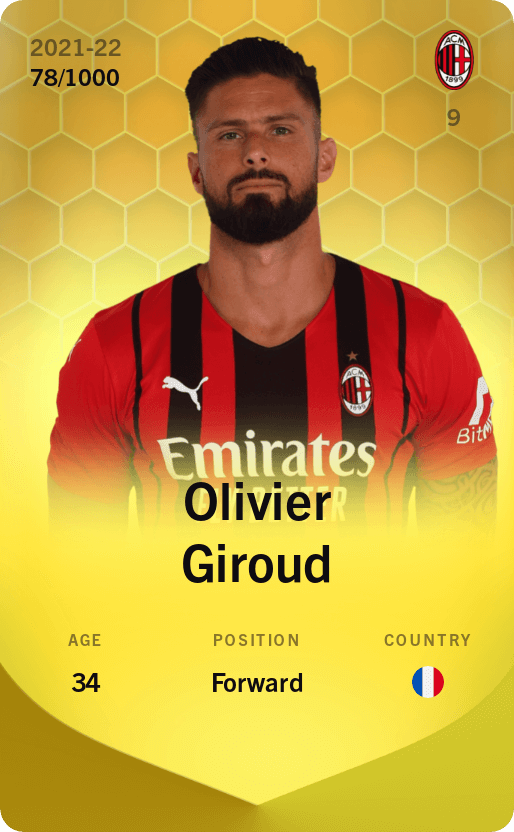 Olivier Giroud 2021-22 • Limited 78/1000