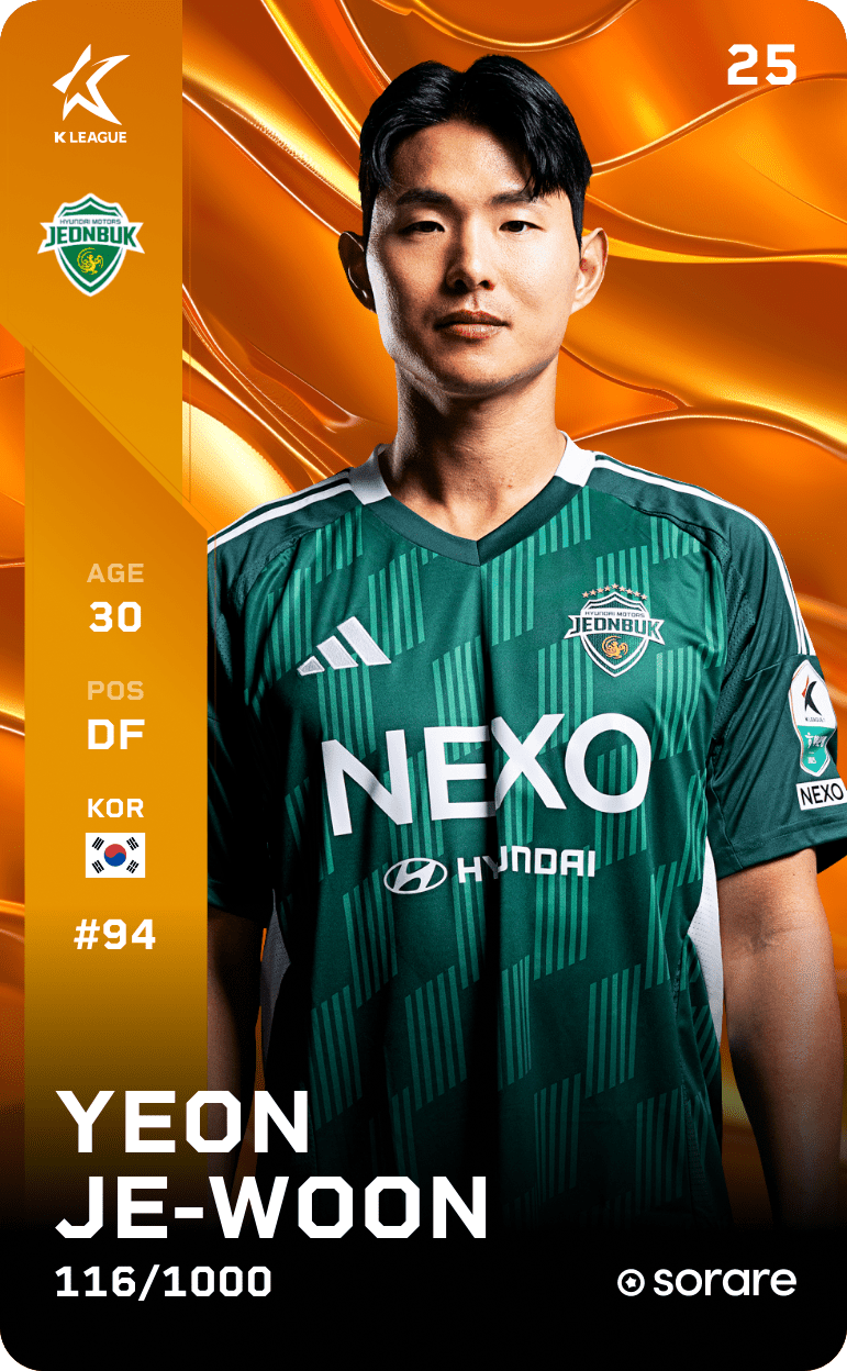 Yeon Je-Woon 2025-26 • Limited 116/1000