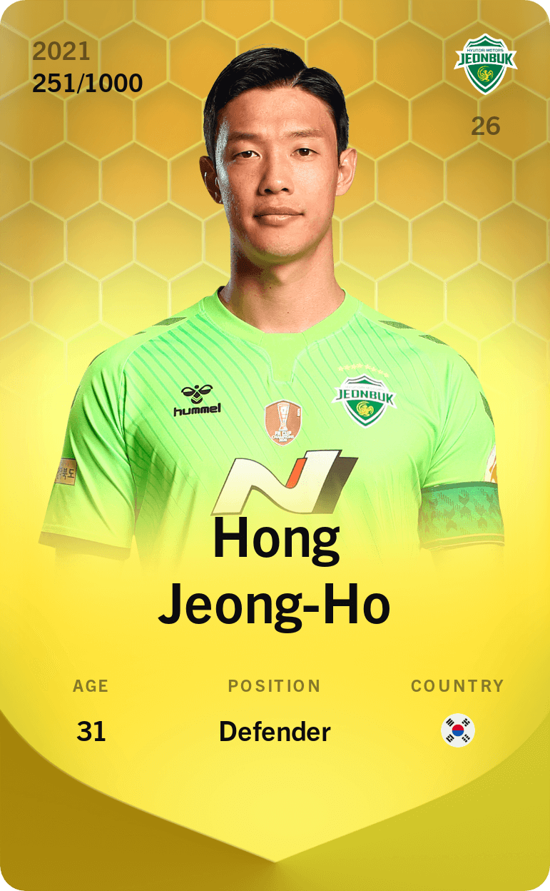 Hong Jeong-Ho 2021-22 • Limited 251/1000