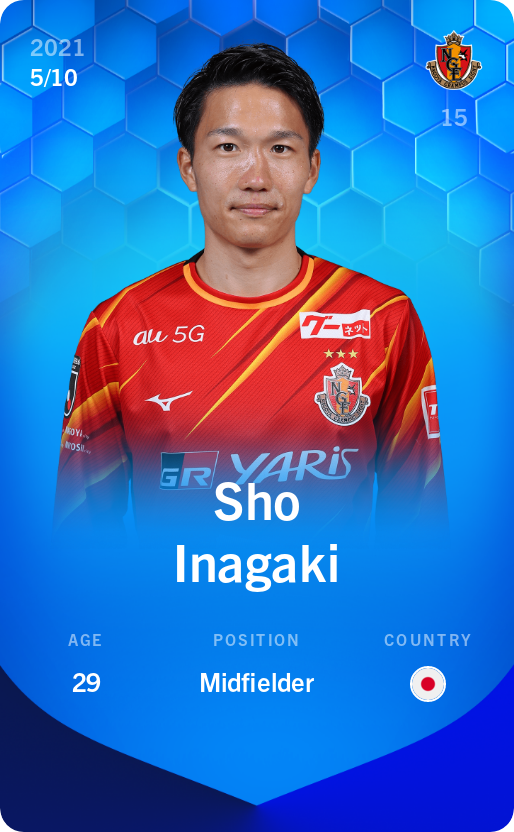 Sorare - Sorare Official - Sho Inagaki 2021-22 • Super Rare 5/10 - NFT # 91282002807798056541464018920184867214422400746314978422926588633427340949031