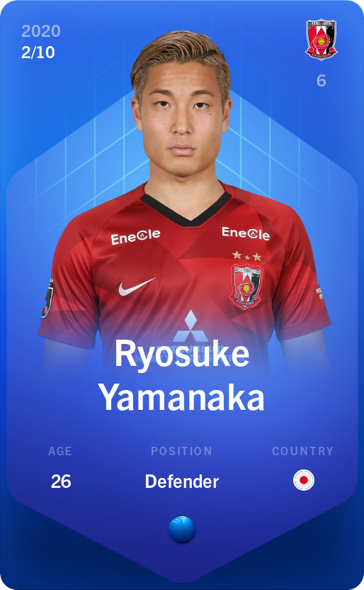 Sorare - Sorare Official - Ryosuke Yamanaka 2020-21 • Super Rare 2/10 - NFT # 67877677755089396558531439864384646500028624545331342846038578568400891325375