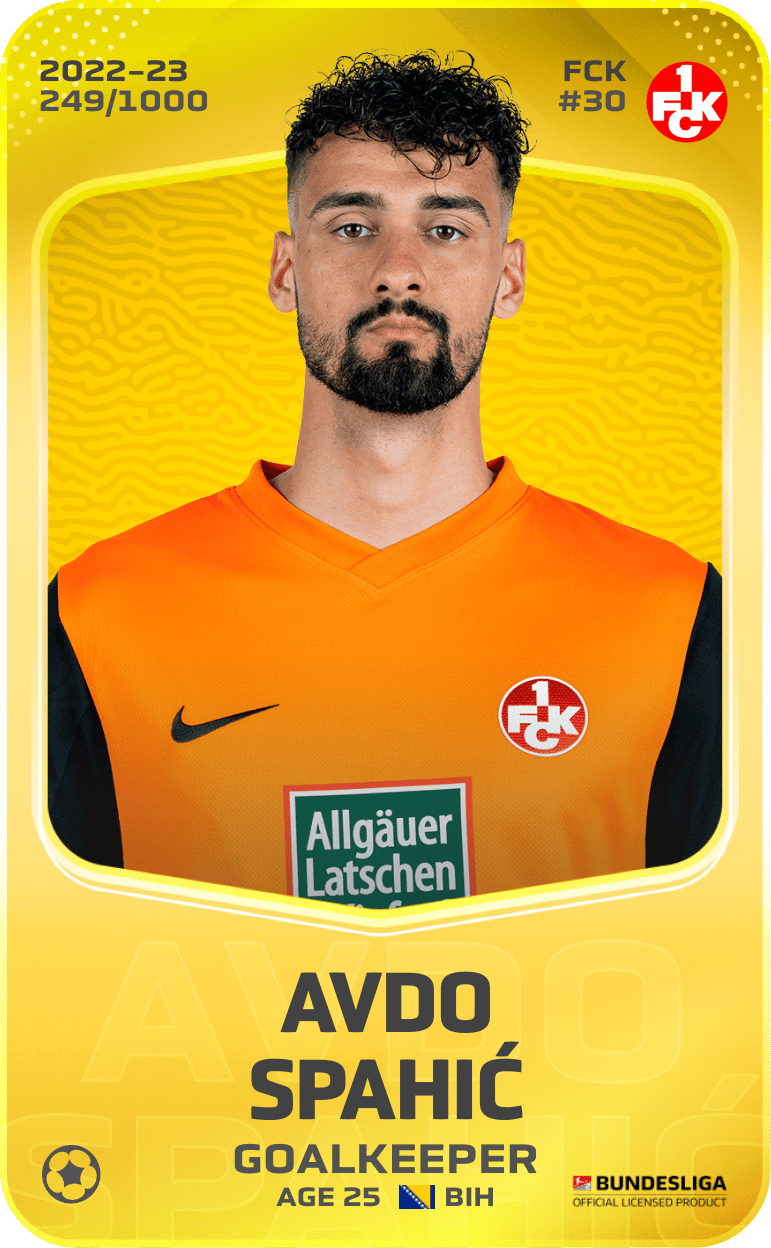 Avdo Spahić 2022-23 • Limited 249/1000